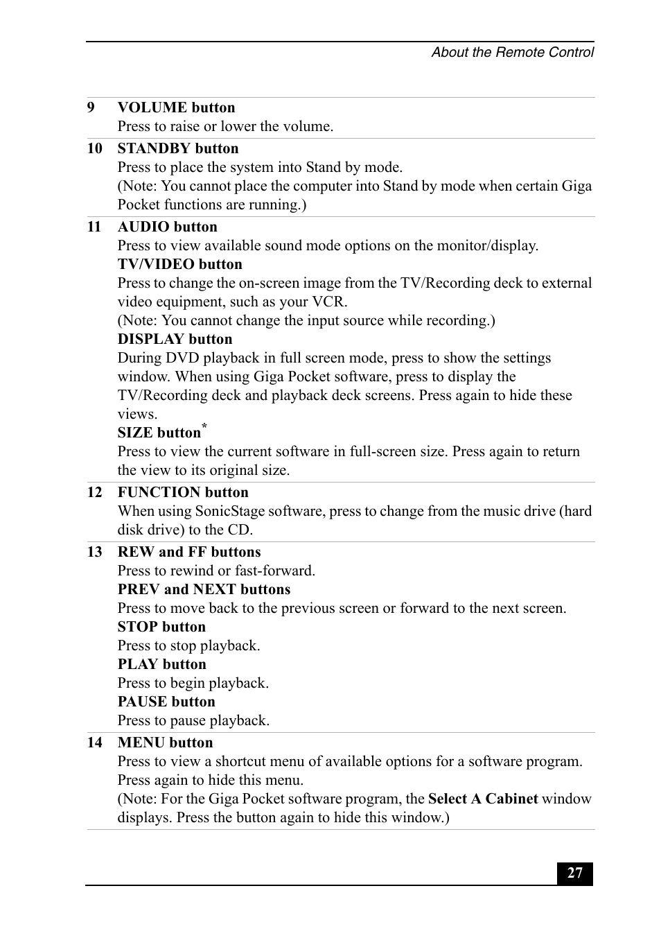 Sony PCV-RS710 User Manual | Page 27 / 44