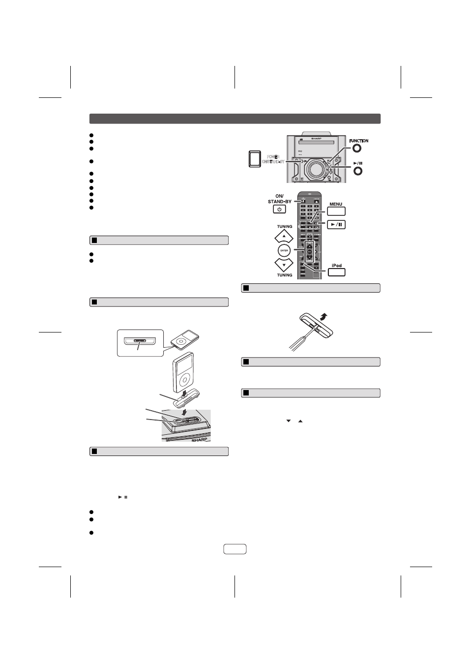 Listening to the ipod | Sony CD-DH899N User Manual | Page 5 / 16