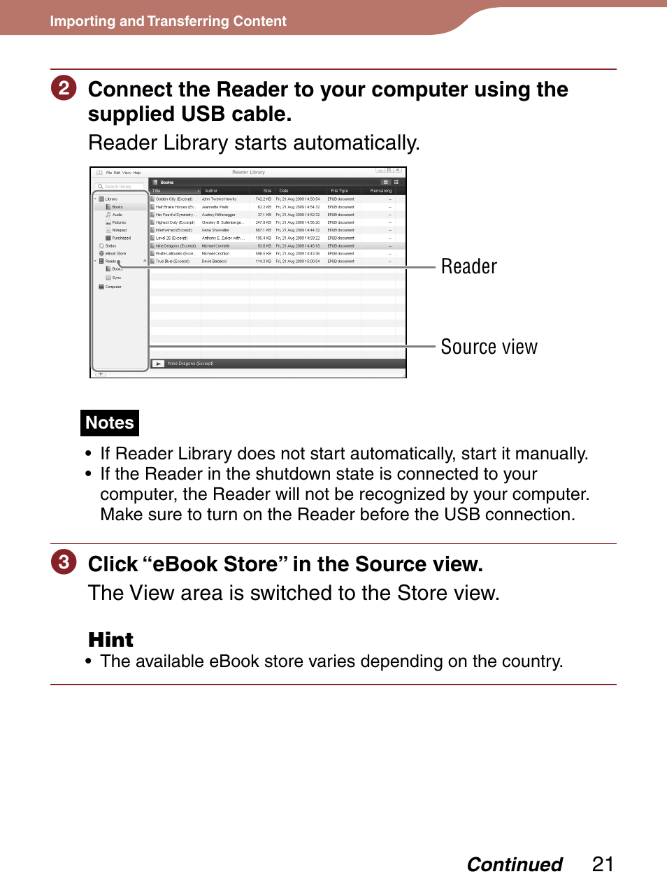 Sony Reader 4-151-151-13(1) User Manual | Page 21 / 92