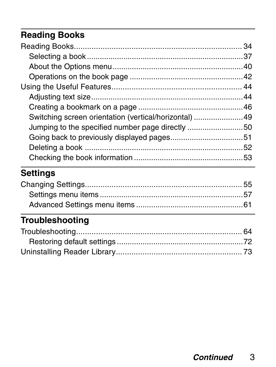 Sony Reader 4-151-151-13(1) User Manual | Page 3 / 92