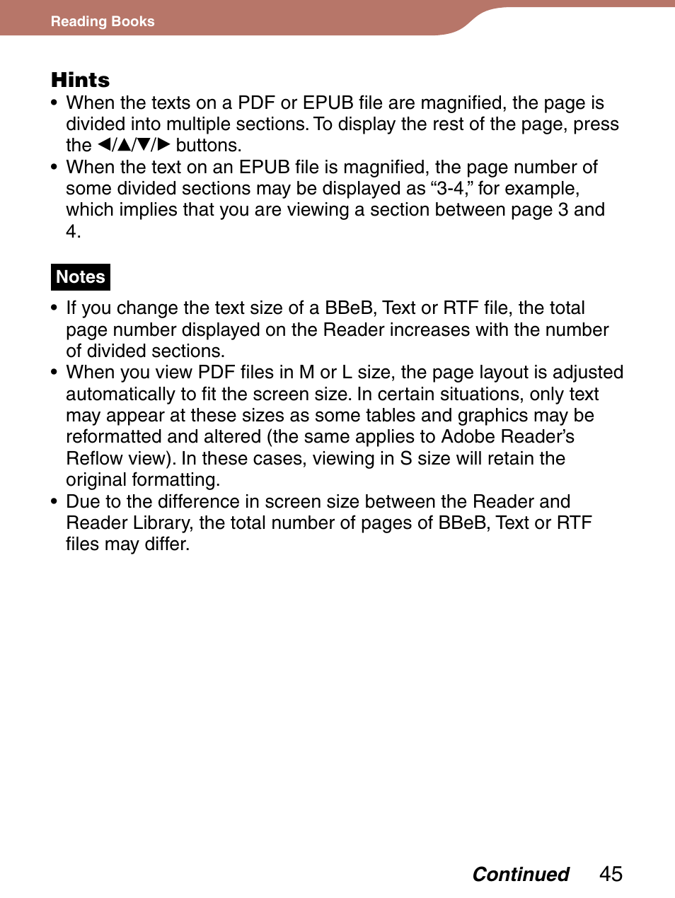 Sony Reader 4-151-151-13(1) User Manual | Page 45 / 92