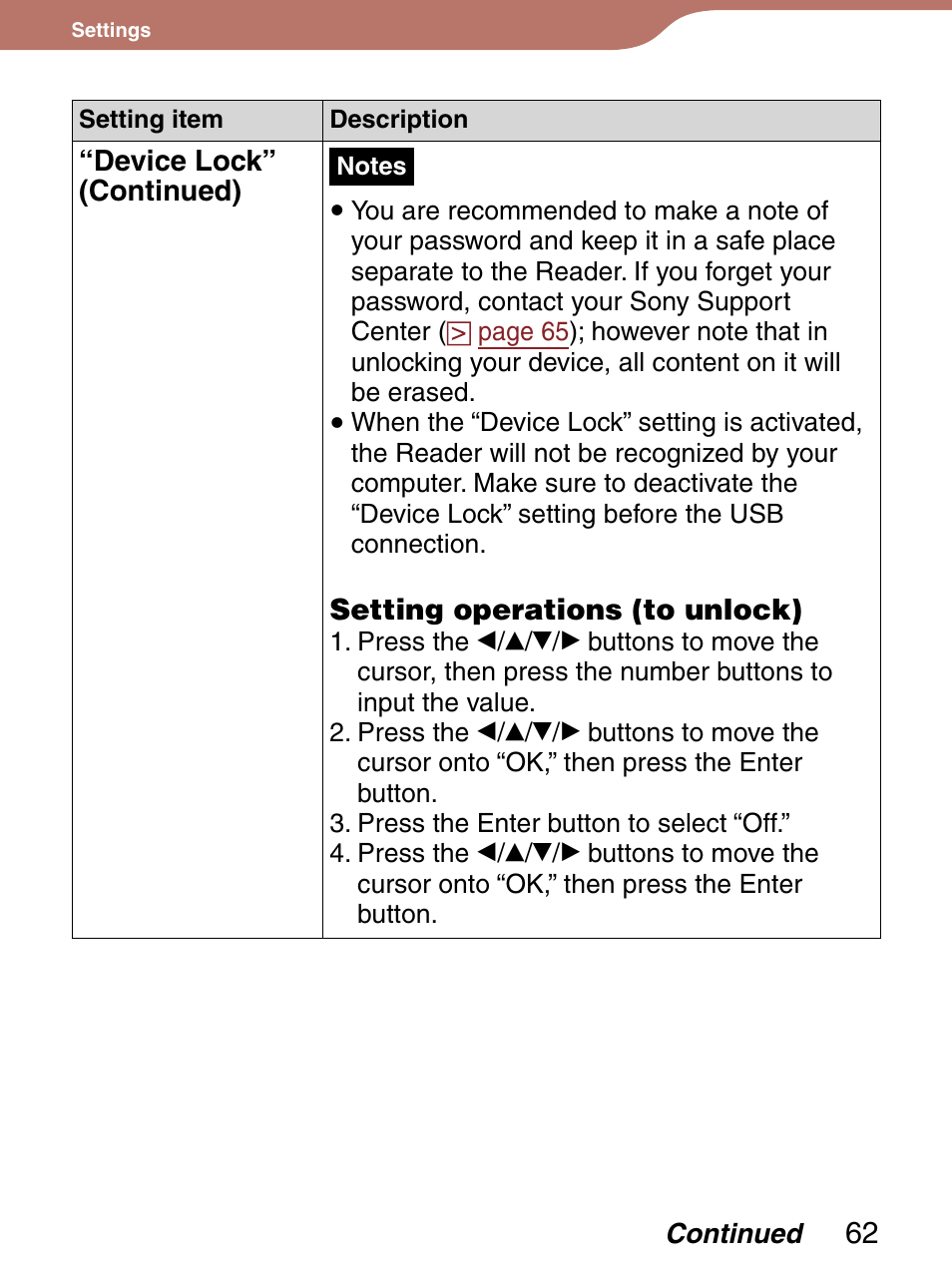 Sony Reader 4-151-151-13(1) User Manual | Page 62 / 92