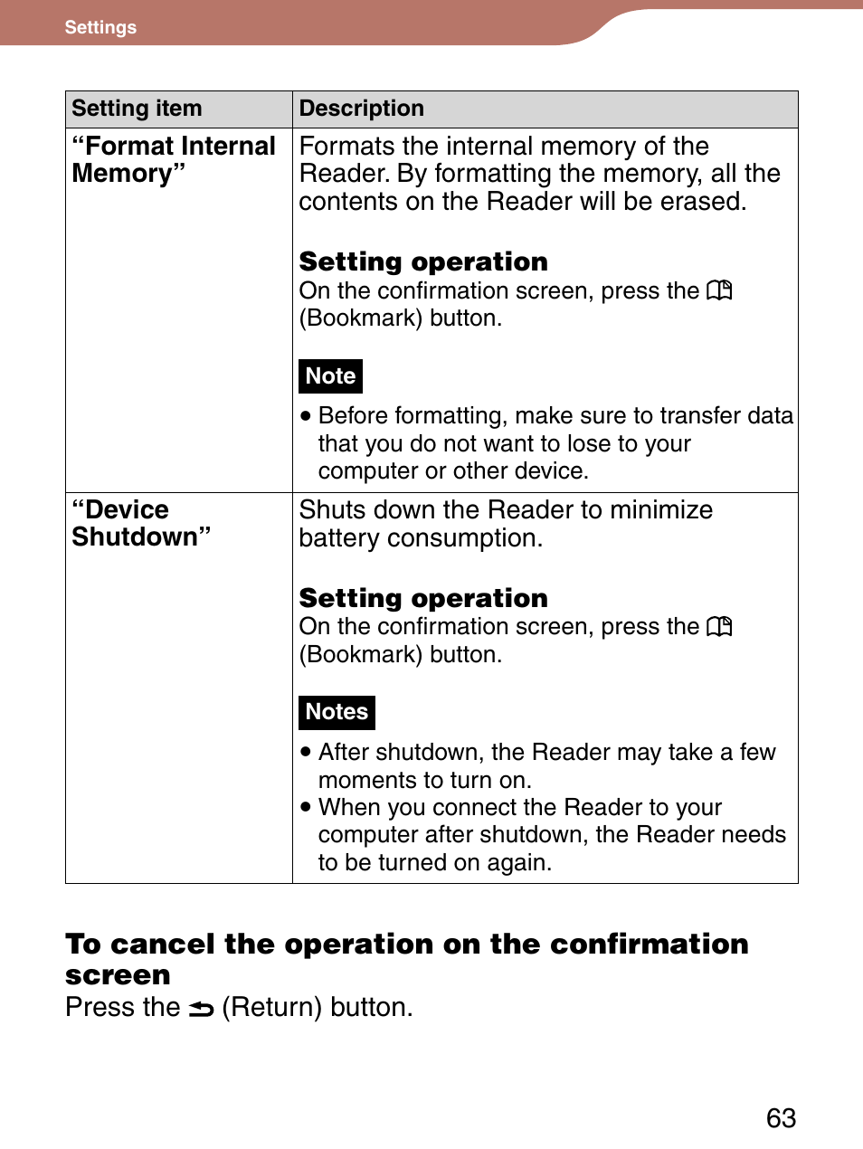 Sony Reader 4-151-151-13(1) User Manual | Page 63 / 92