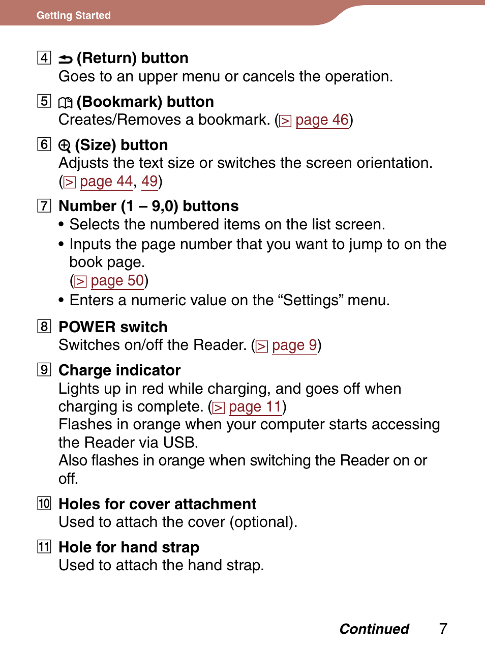 Sony Reader 4-151-151-13(1) User Manual | Page 7 / 92