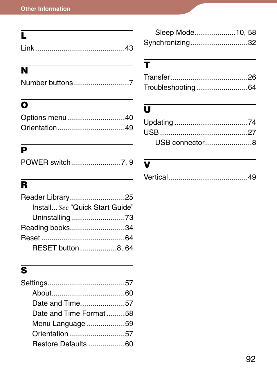 Sony Reader 4-151-151-13(1) User Manual | Page 92 / 92