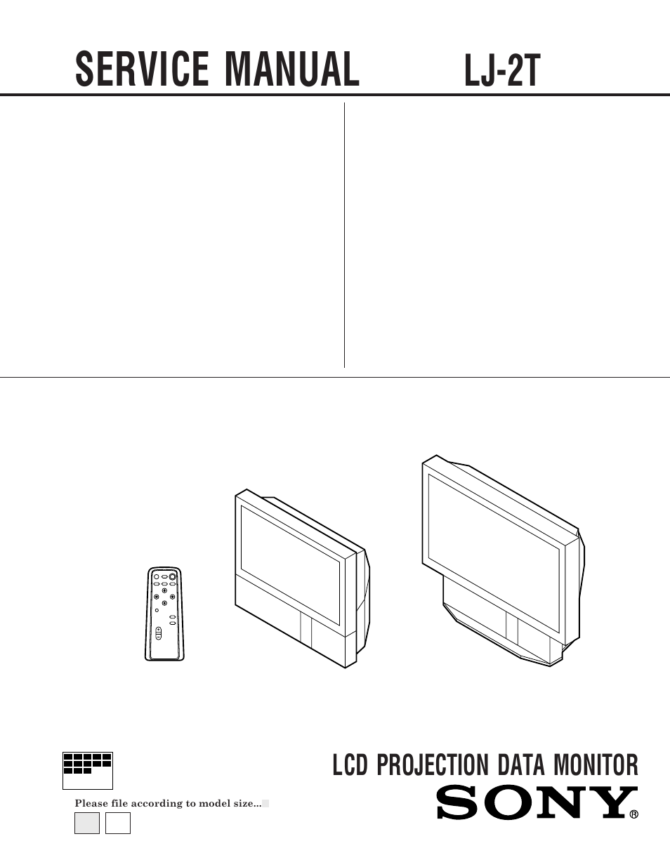 Sony KL-W9000 User Manual | 88 pages