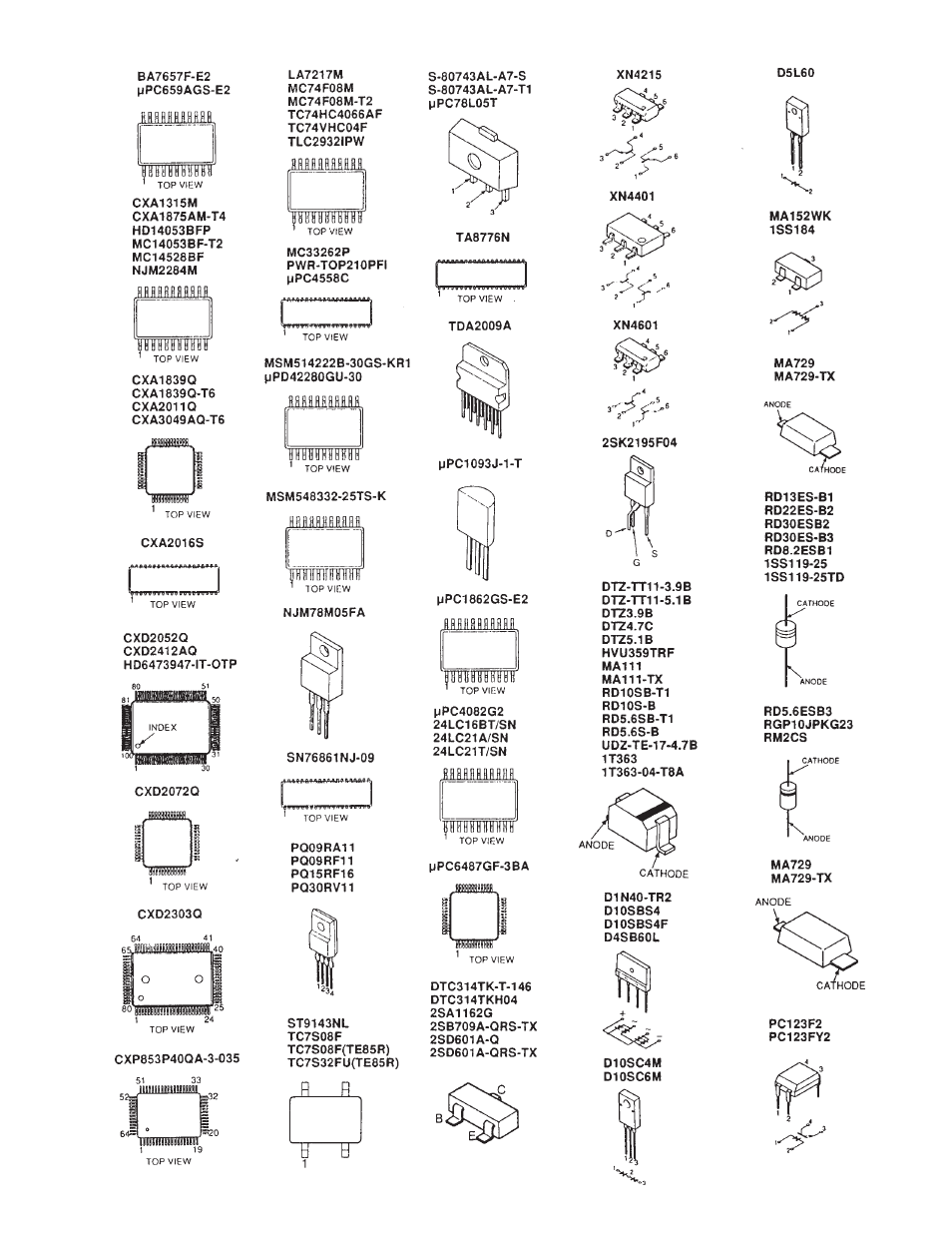 Semiconductors, P110 | Sony KL-W9000 User Manual | Page 55 / 88