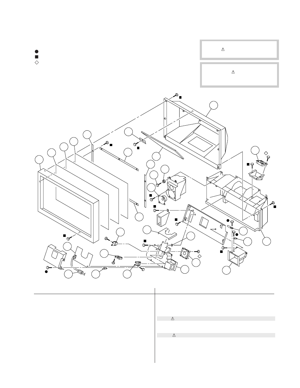 Screen mirror block and potics unit (w7000) | Sony KL-W9000 User Manual | Page 59 / 88