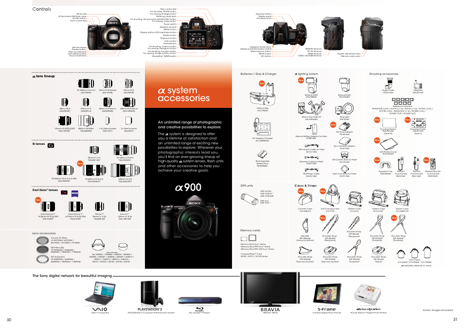 System accessories | Sony Alpha CA649W User Manual | Page 16 / 16