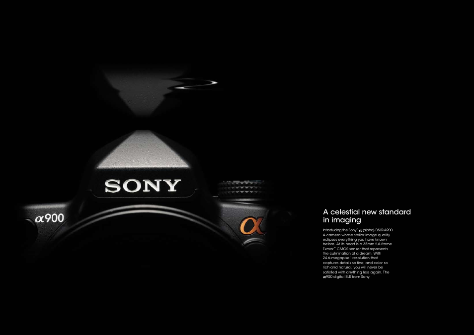 A celestial new standard in imaging | Sony Alpha CA649W User Manual | Page 2 / 16
