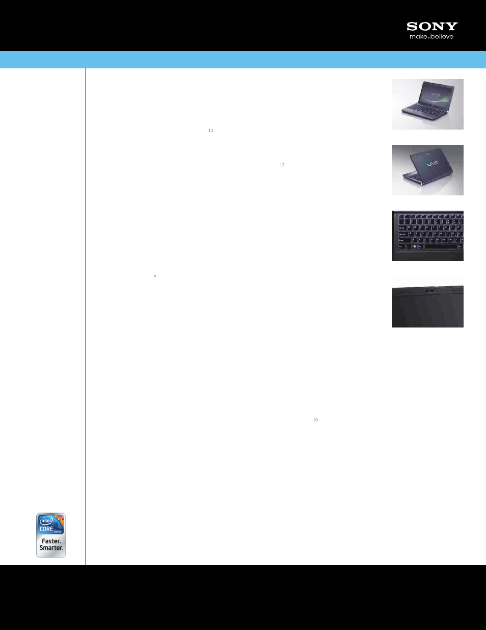 Sony VPCS137GX/B User Manual | 2 pages