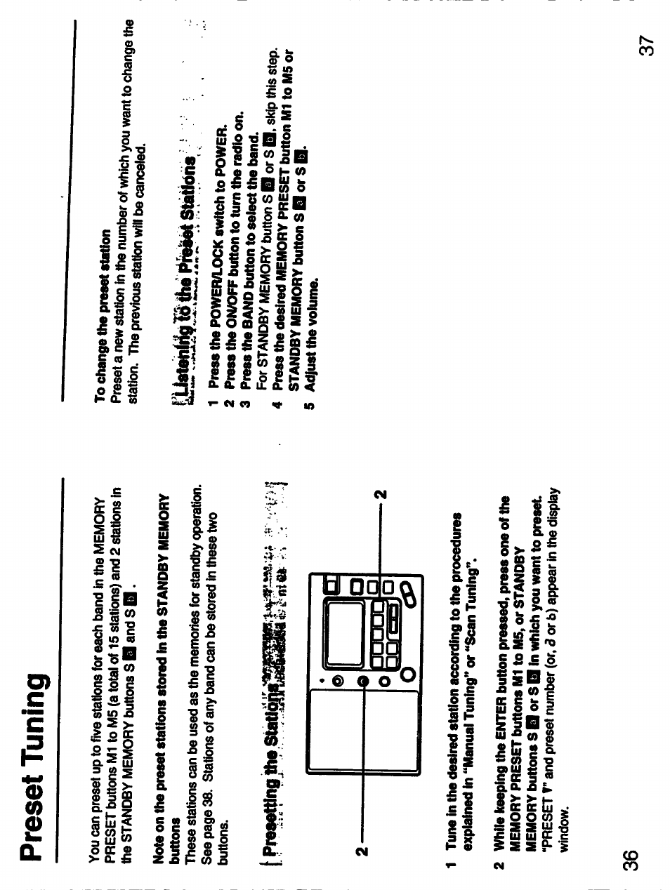 Preset tuning | Sony 3-755-967-11(1) User Manual | Page 19 / 25