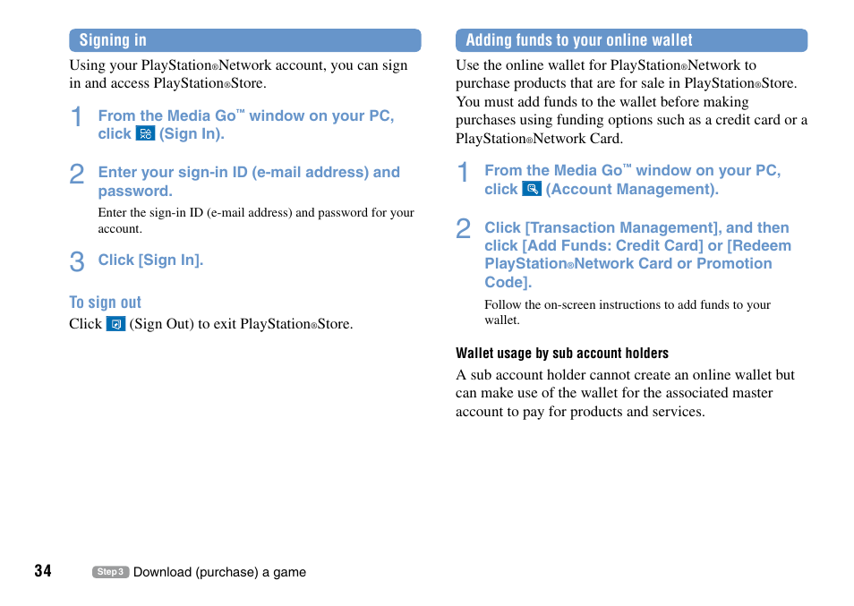 Sony PSP Go PSP-N1001 User Manual | Page 34 / 123