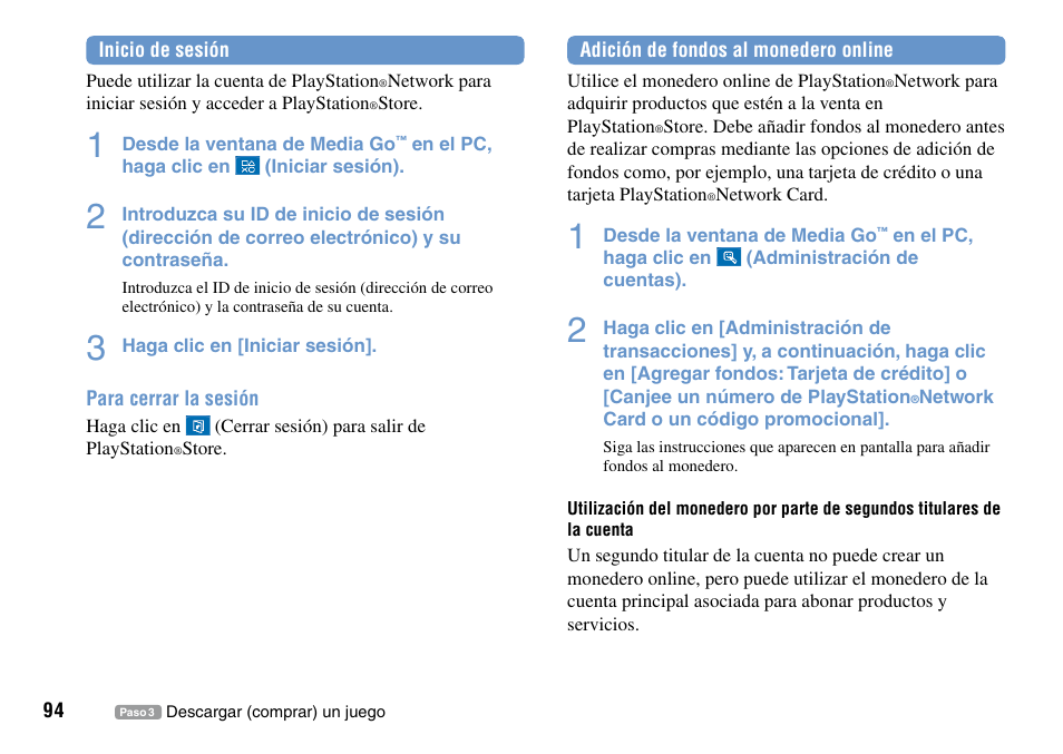 Sony PSP Go PSP-N1001 User Manual | Page 94 / 123