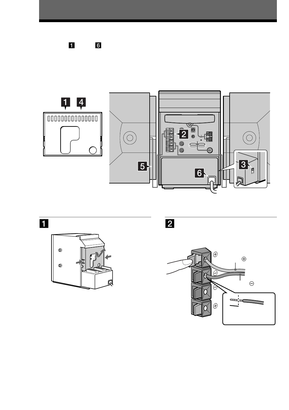 Getting started, Step 1: hooking up the system, 4getting started | Sony CMT-ED2 User Manual | Page 4 / 40