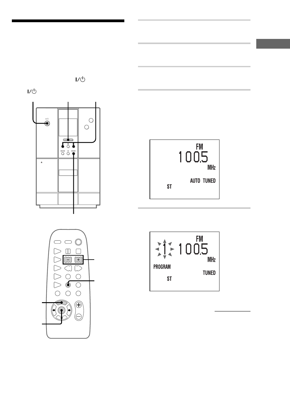 Step 3: presetting radio stations — preset, Step 3: presetting radio stations | Sony CMT-ED2 User Manual | Page 9 / 40