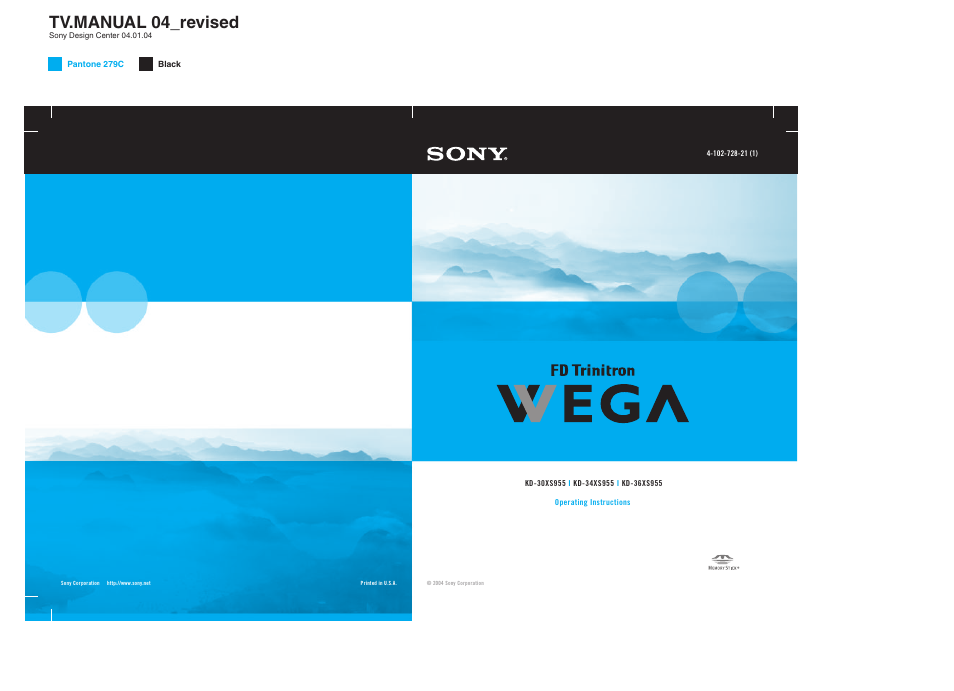 Sony KD-30XS955 User Manual | 107 pages