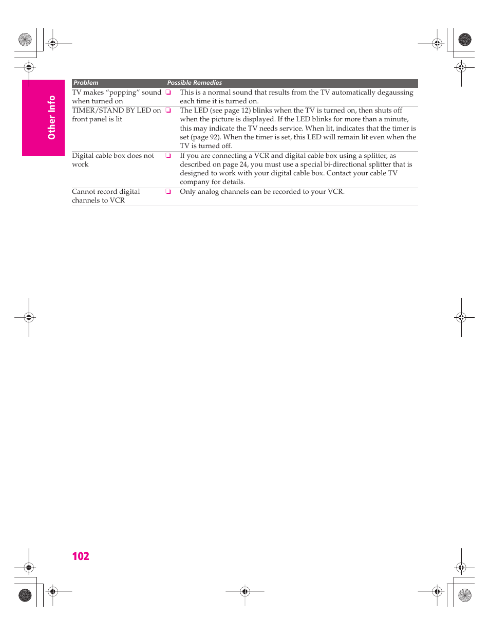 Sony KD-30XS955 User Manual | Page 103 / 107