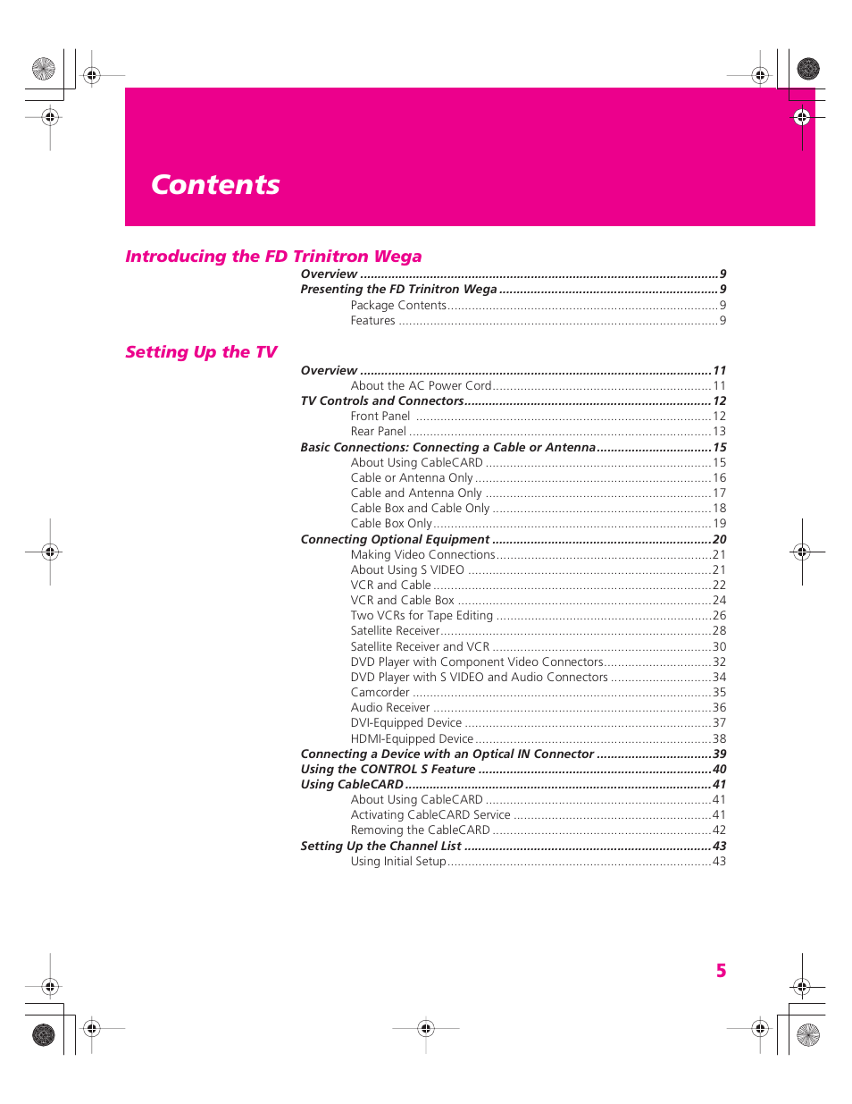 Sony KD-30XS955 User Manual | Page 6 / 107