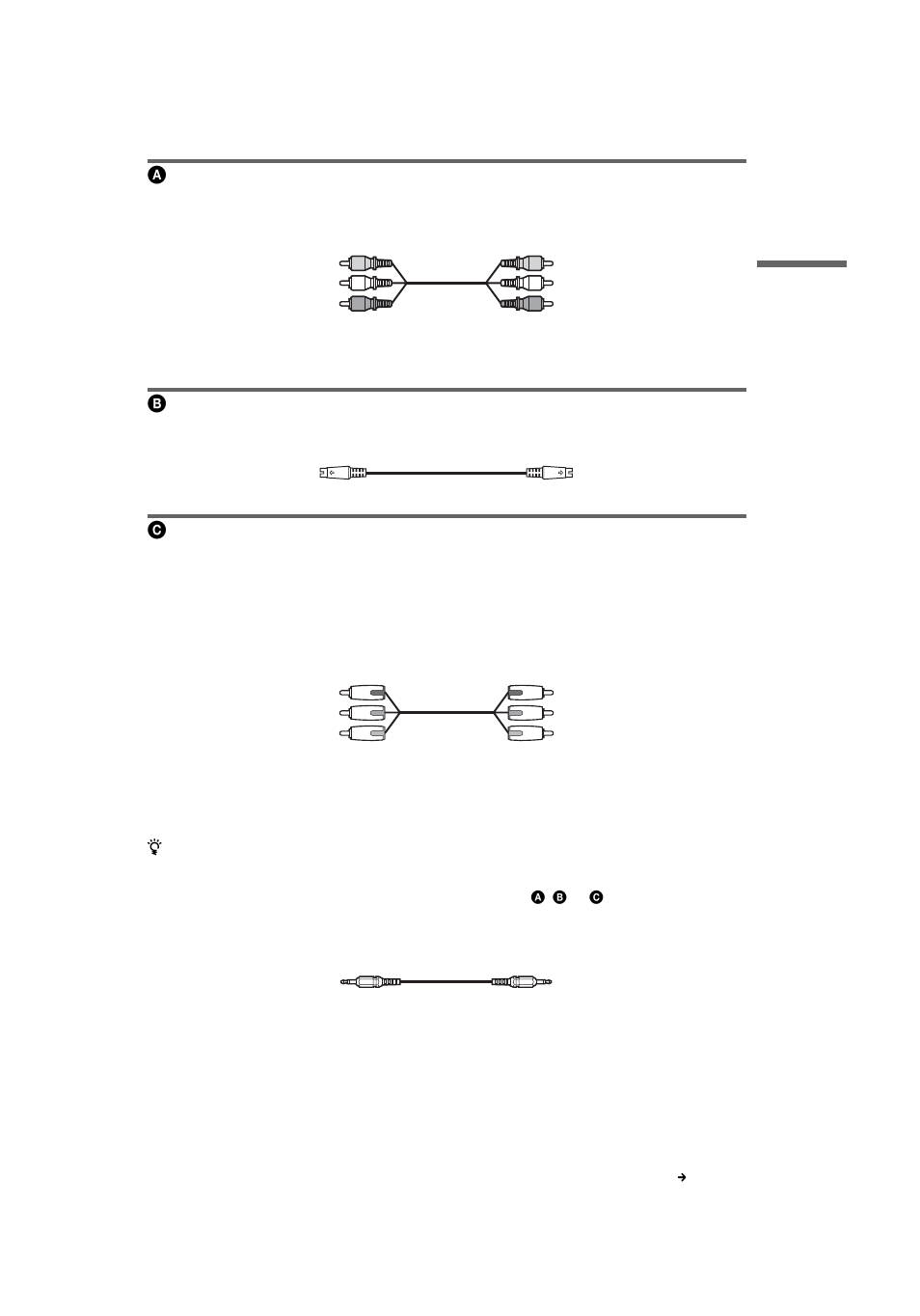 Ck (19), Aif you are connecting to a video input jack, Bif you are connecting to an s video input jack | Sony DVP NC555ES User Manual | Page 19 / 88