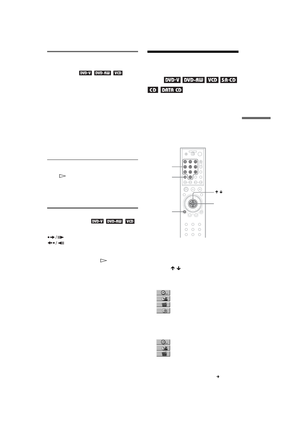 Searching for a title/ chapter/track/scene, etc, Searching for a title/chapter/track/scene, etc | Sony DVP NC555ES User Manual | Page 47 / 88