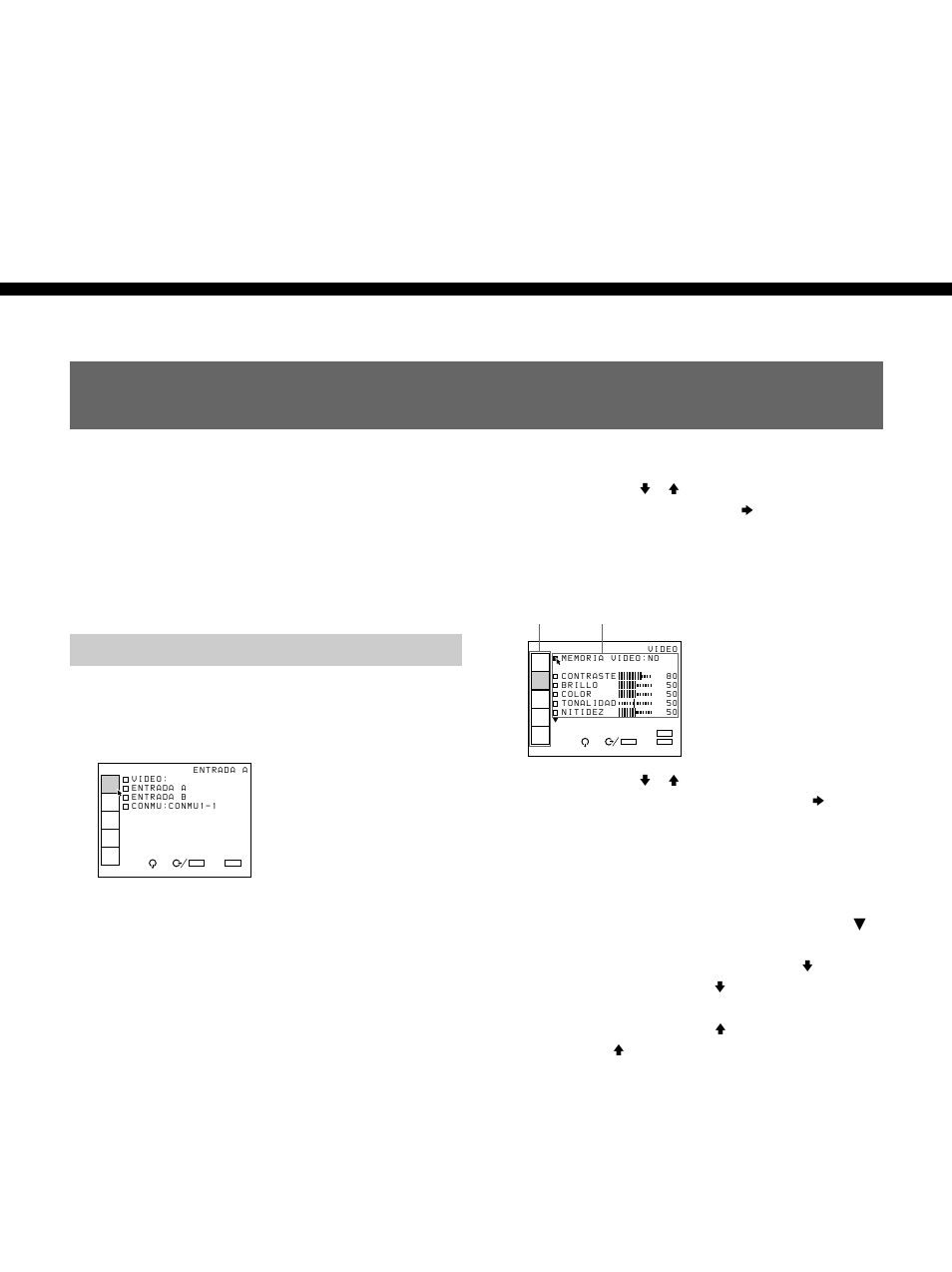 Uso de menu (es), Realización de ajustes con los menús, Uso de menu | Funciones básicas del menú | Sony VPH-D50HTM User Manual | Page 118 / 140