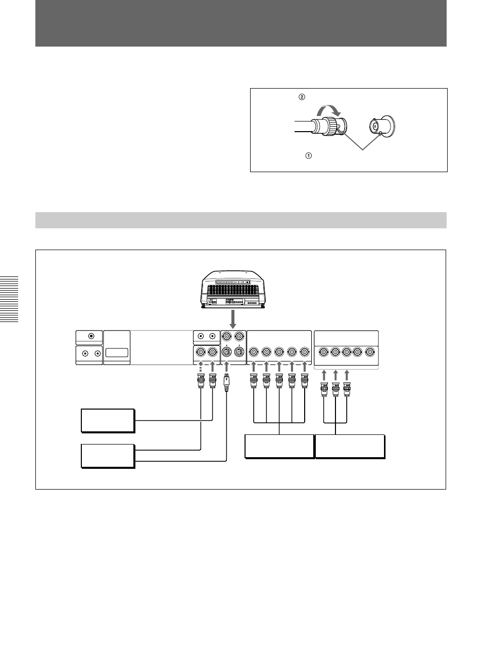Ejemplos de conexión (es), Conexión directa al proyector (es), Ejemplos de conexión | Conexión directa al proyector | Sony VPH-D50HTM User Manual | Page 134 / 140