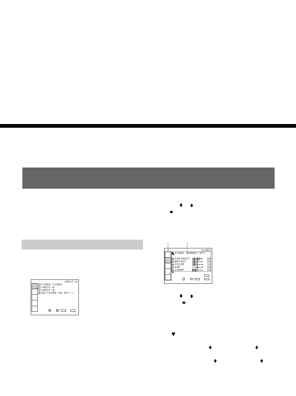 Using the menu (gb), Adjustments and settings using the menu, Using the menu | Basic menu operation, For details, see “language” on page 35 (gb) | Sony VPH-D50HTM User Manual | Page 26 / 140