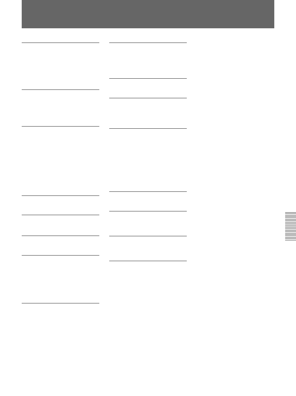 Index (gb), Index, P, q | U, v, D, e, G, h, I, j, k, l | Sony VPH-D50HTM User Manual | Page 47 / 140