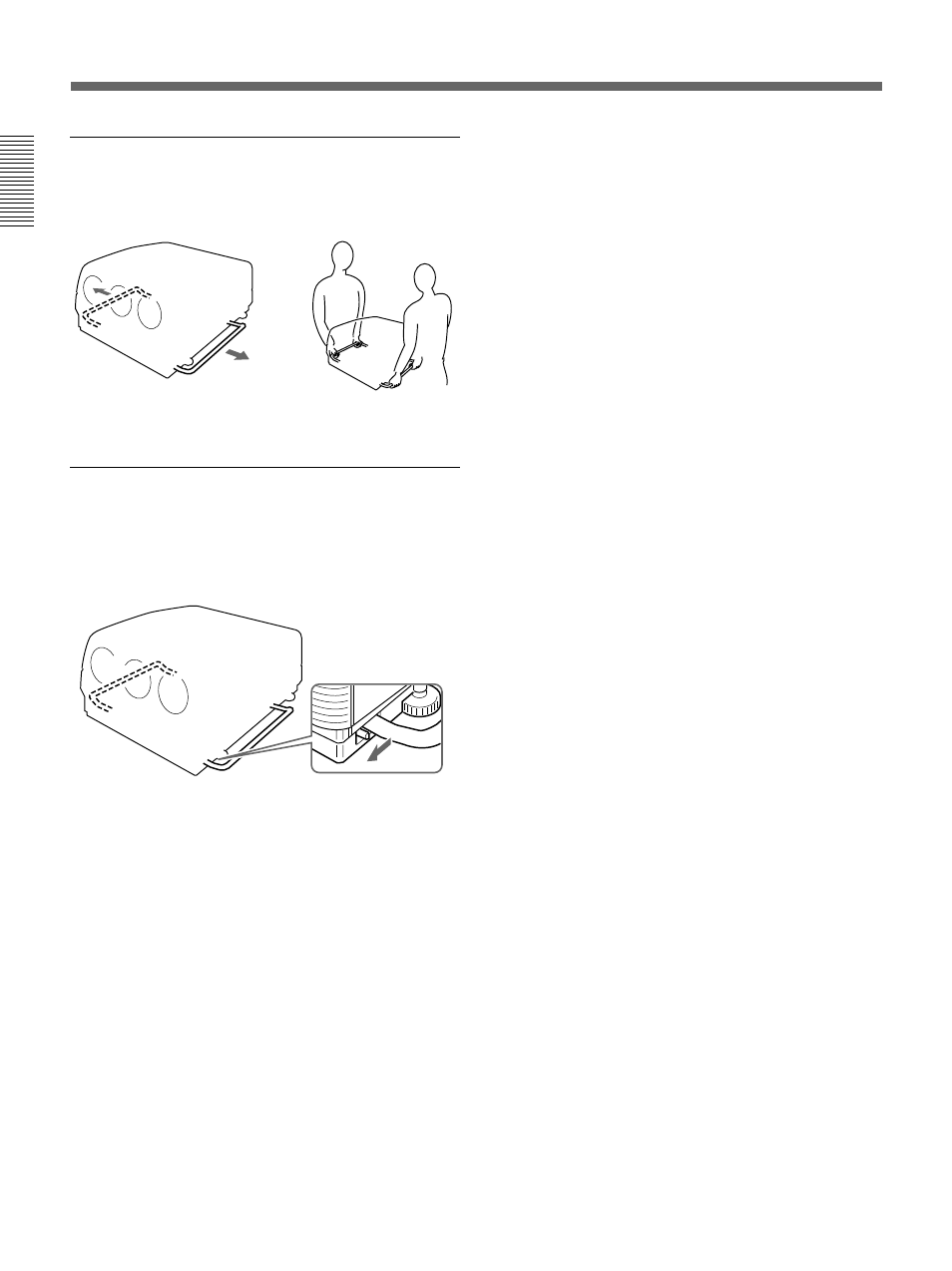 Emplacement et fonction des commandes | Sony VPH-D50HTM User Manual | Page 54 / 140