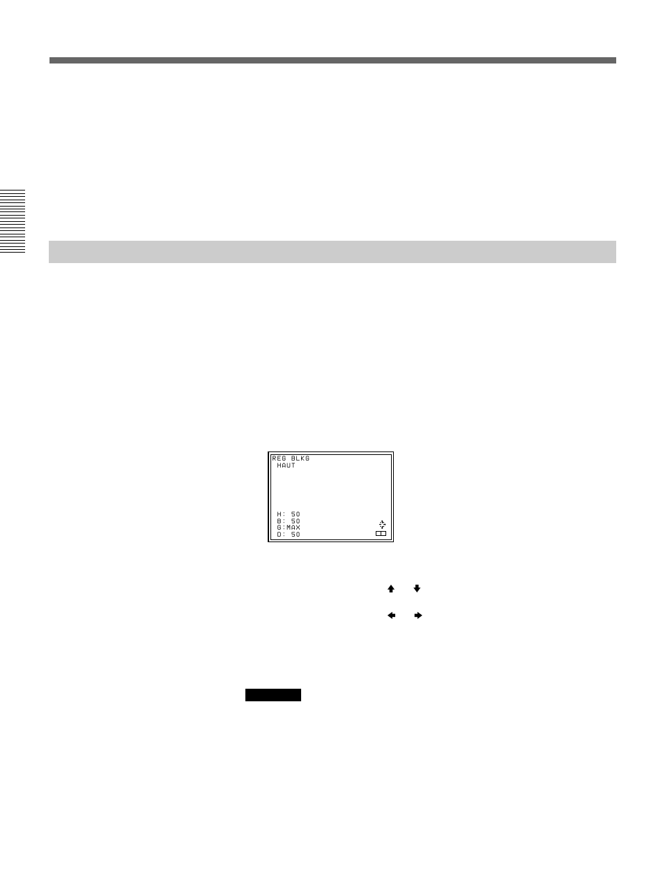 Réglage de la suppression, Réglage de la taille et du décalage de l’image | Sony VPH-D50HTM User Manual | Page 68 / 140