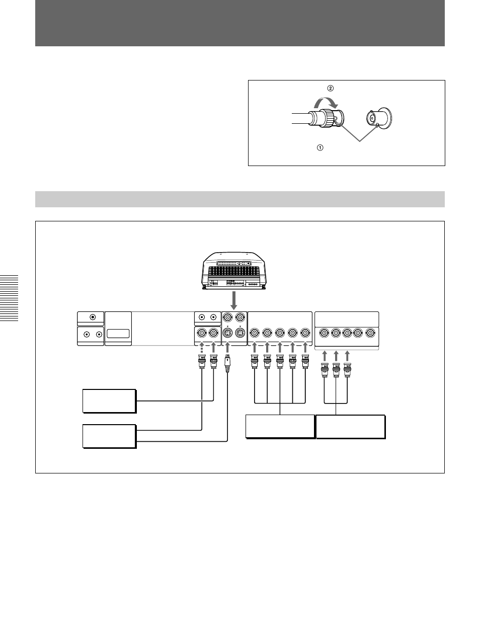 Exemples de raccordement (fr), Raccordement direct au projecteur (fr), Exemples de raccordement | Raccordement direct au projecteur | Sony VPH-D50HTM User Manual | Page 88 / 140