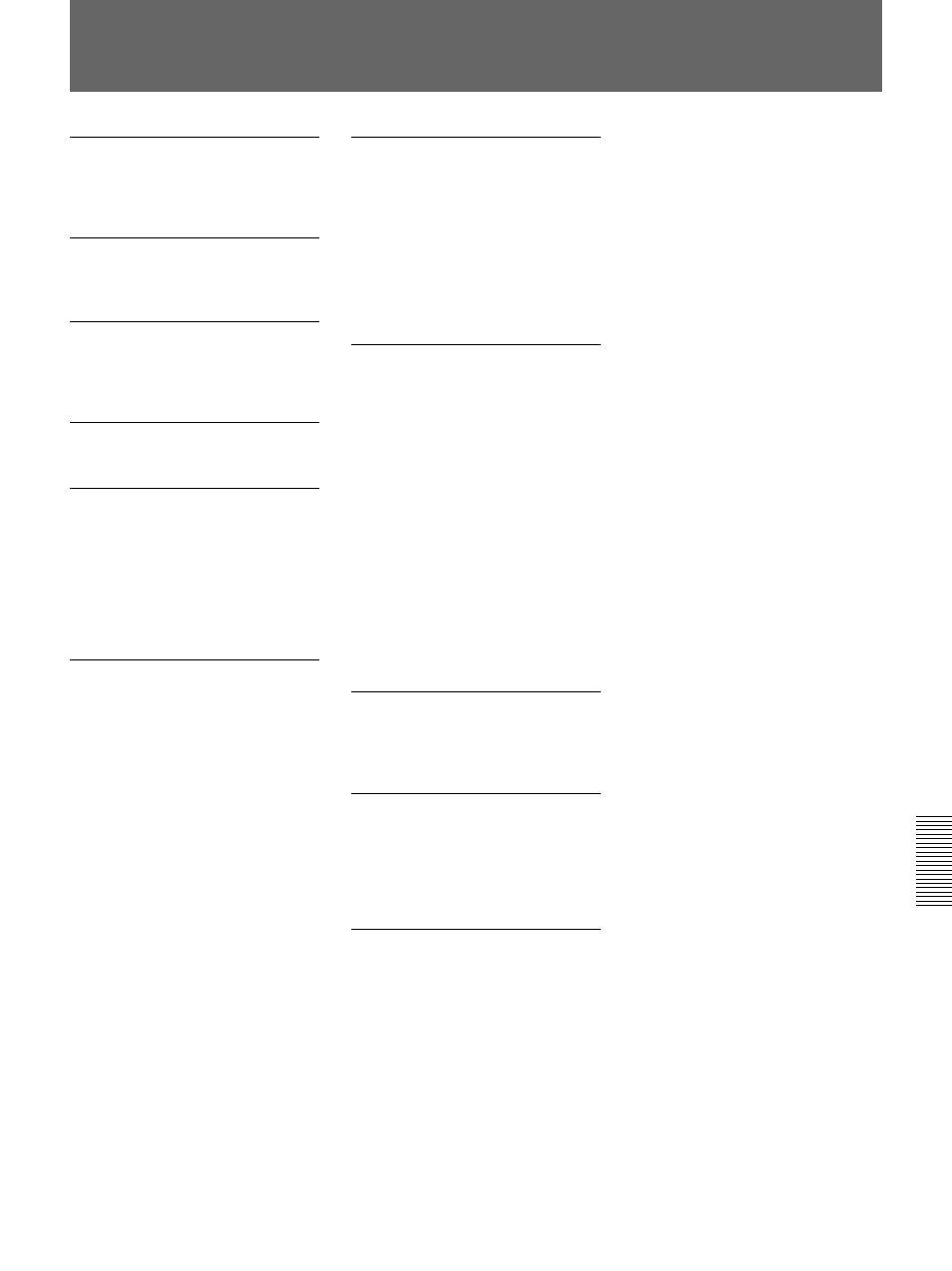 Index (fr), Index, P, q | U, v, w, A, b, E, f, g, h, I, j, k, l, M, n, o | Sony VPH-D50HTM User Manual | Page 93 / 140