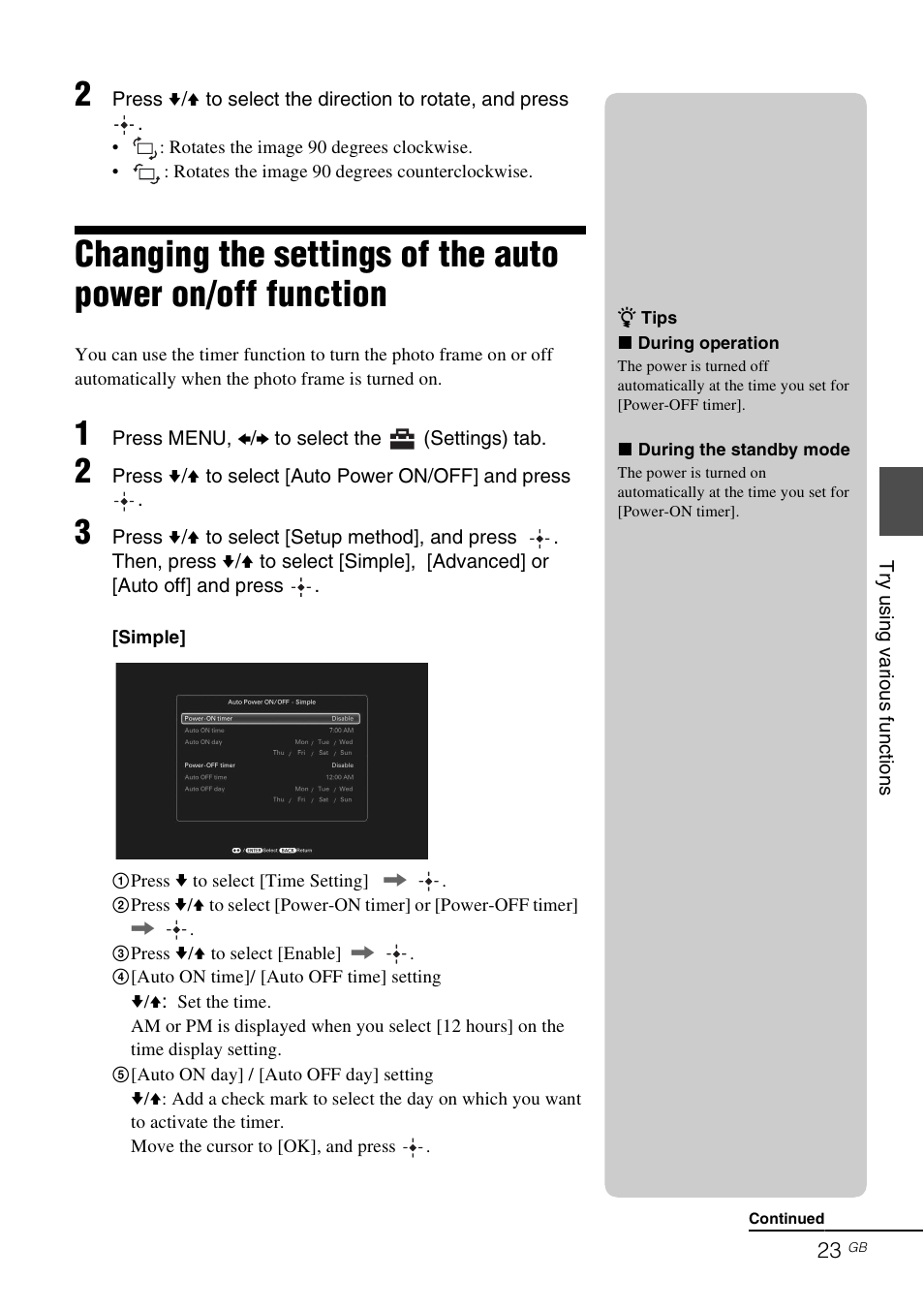 Sony DPF-XR100 User Manual | Page 23 / 40