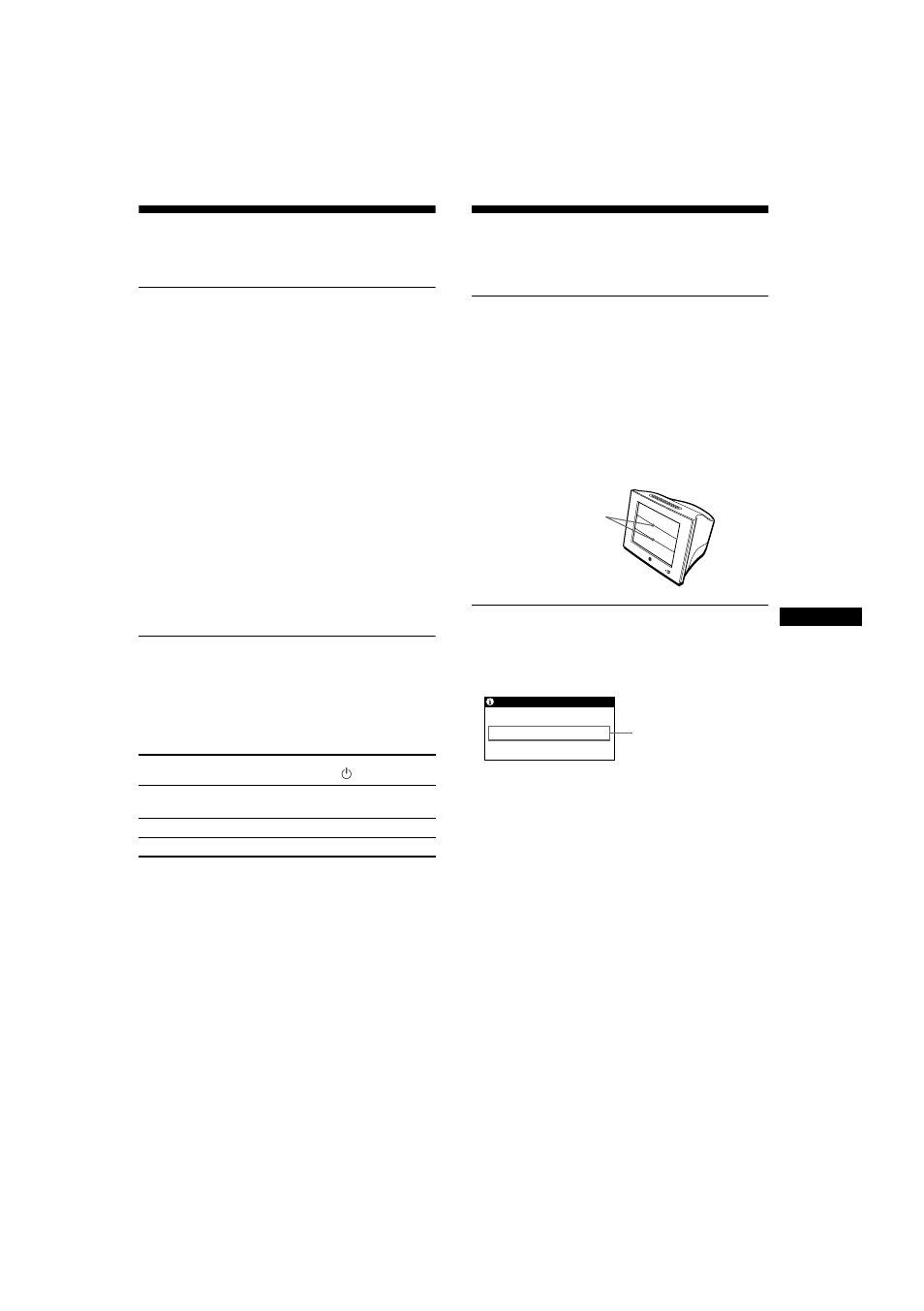 Caractéristiques techniques, Dépannage, Modes présélectionné et utilisateur | Fonction d’économie d’énergie, Messages affichés à l’écran | Sony HMD-A220 User Manual | Page 27 / 88