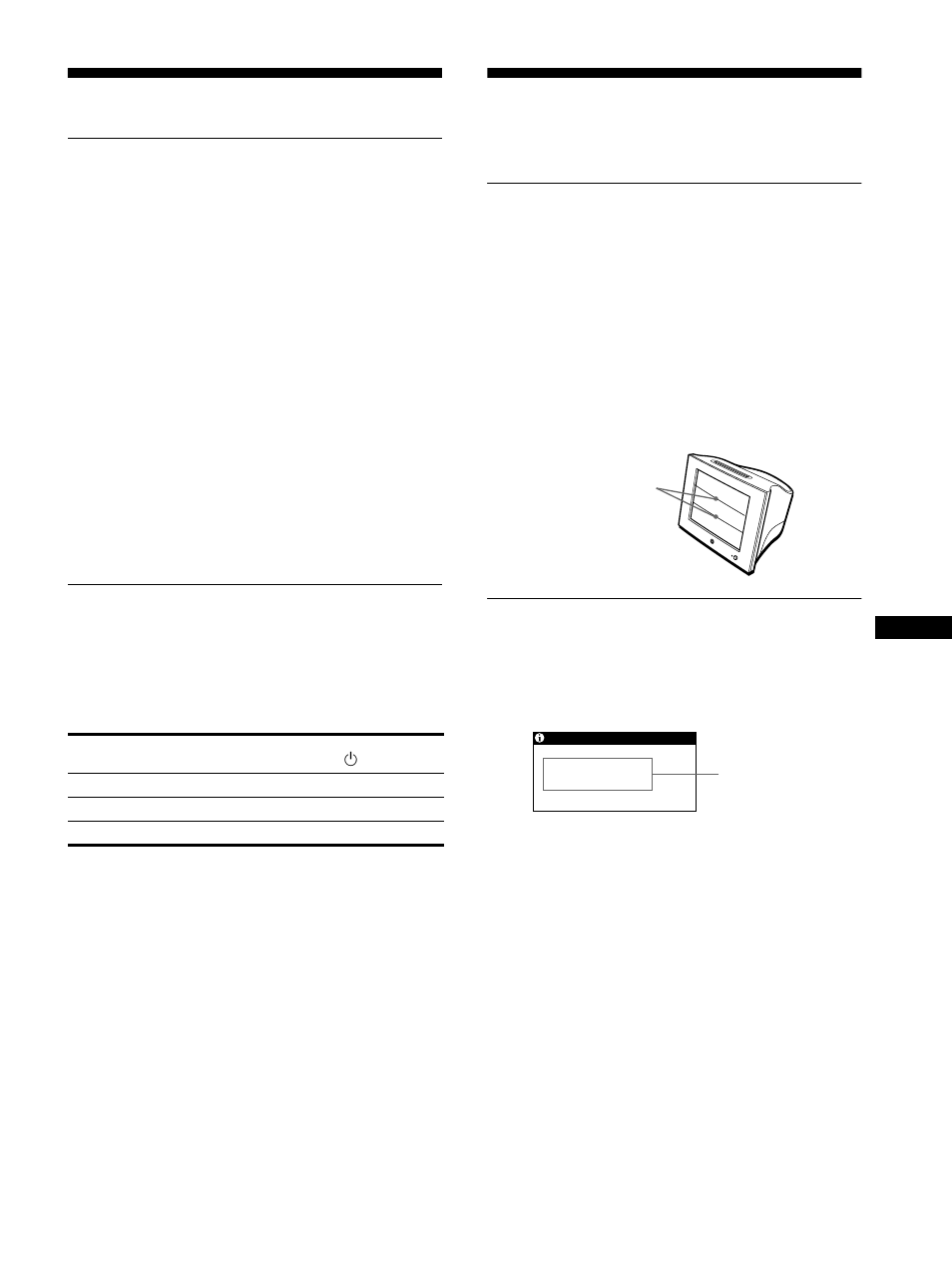 Technische merkmale, Störungsbehebung, Vordefinierte modi und benutzermodi | Die energiesparfunktion, Bildschirmmeldungen | Sony HMD-A220 User Manual | Page 41 / 88