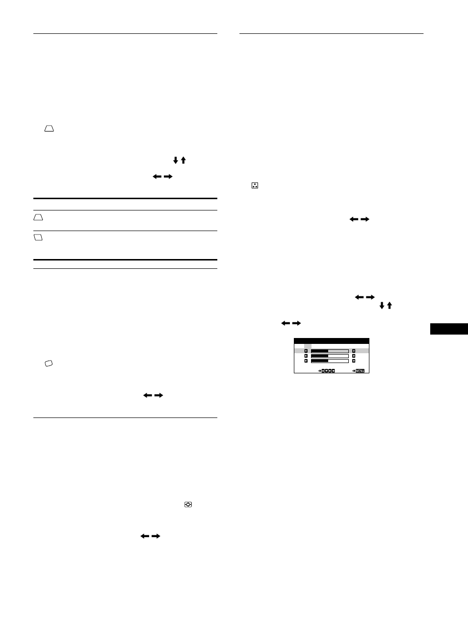 Ajuste de la rotación de la imagen (rotación), Aumento o disminución de la imagen (zoom), Ajuste del color de la imagen (color) | Sony HMD-A220 User Manual | Page 53 / 88