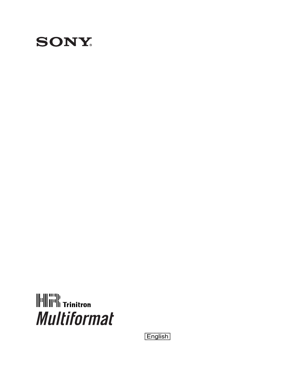 Sony BVM-D20F1U User Manual | 82 pages