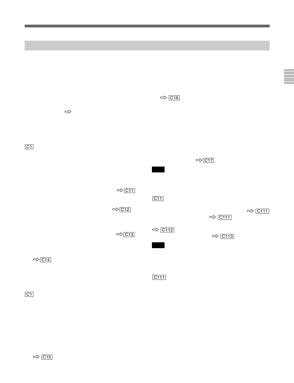 Setting lists in the input configuration menu | Sony BVM-D20F1U User Manual | Page 43 / 82