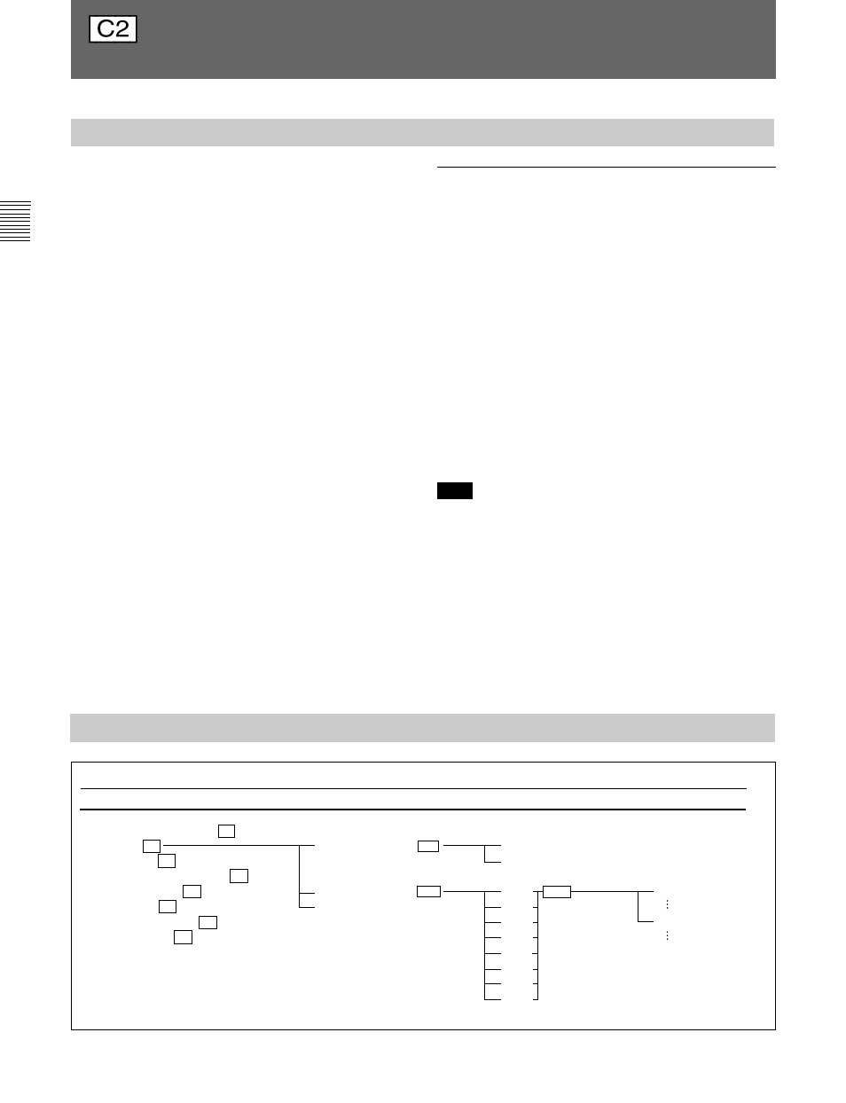 Overview, Structure of the remote menu, Remote menu | Overview structure of the remote menu | Sony BVM-D20F1U User Manual | Page 46 / 82