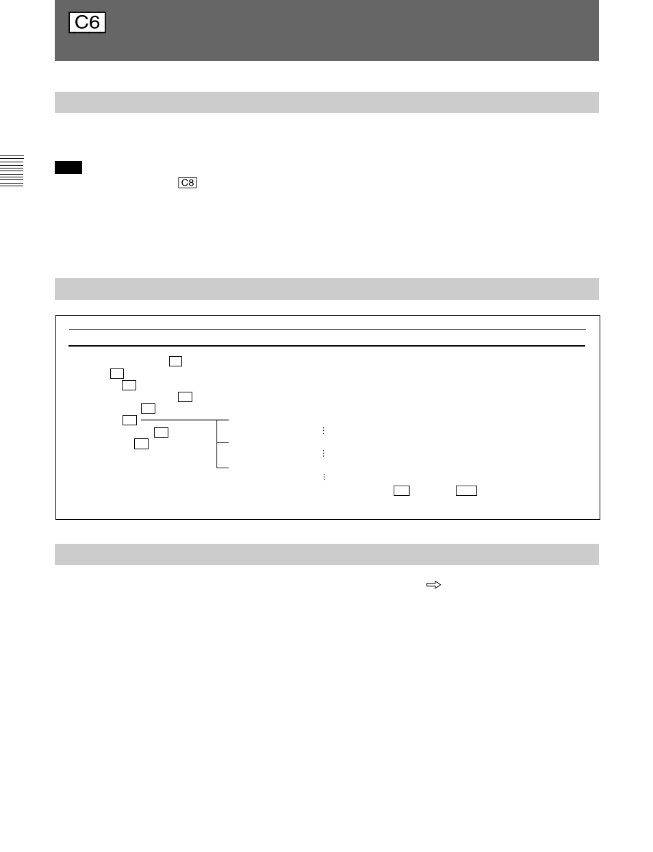 Overview, Structure of the alignment menu, Setting lists of the alignment menu | C6] adjusting geometry and convergence (set up 6), Alignment menu | Sony BVM-D20F1U User Manual | Page 54 / 82