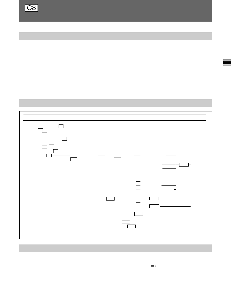 Overview, Structure of the extend menu, Setting lists of the extend menu | C8] using extended functions (set up 8), Extend menu, Using extended functions (set up 8) — extend menu | Sony BVM-D20F1U User Manual | Page 61 / 82