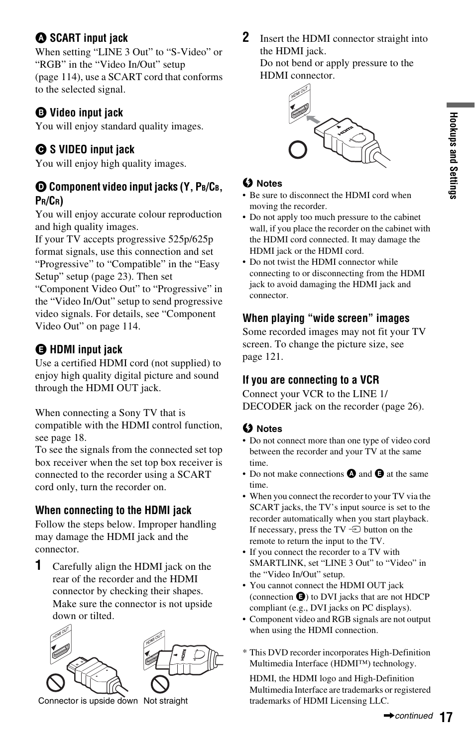 Sony RDR-HX750 User Manual | Page 17 / 148