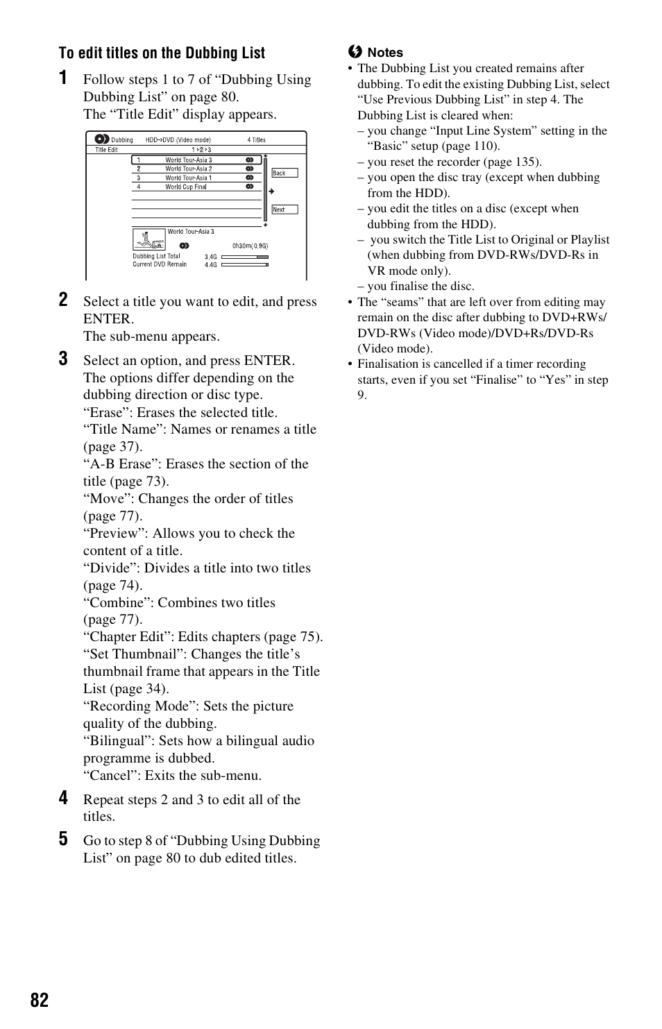 Sony RDR-HX750 User Manual | Page 82 / 148