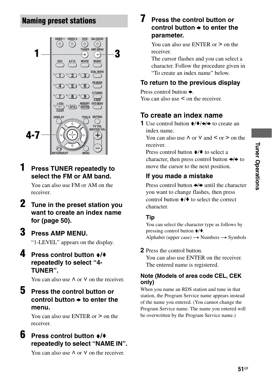 Naming preset stations | Sony 2-680-009-12 (1) User Manual | Page 51 / 64