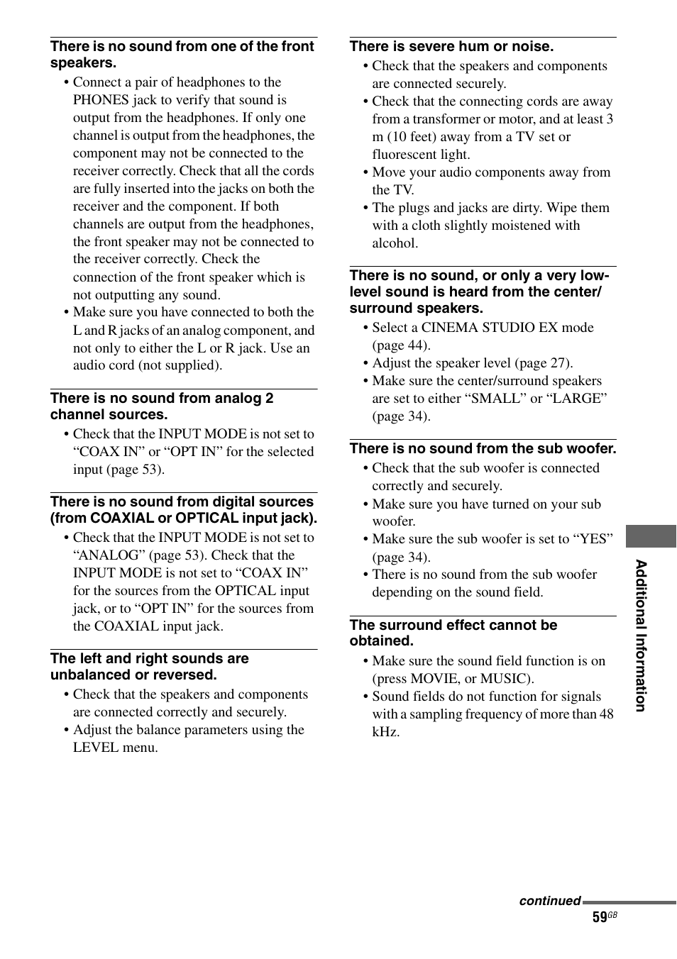 Sony 2-680-009-12 (1) User Manual | Page 59 / 64