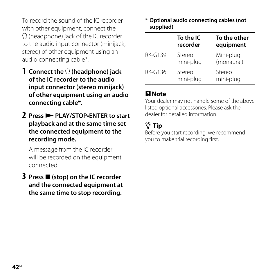 Sony 4-113-168-11(2) User Manual | Page 42 / 76