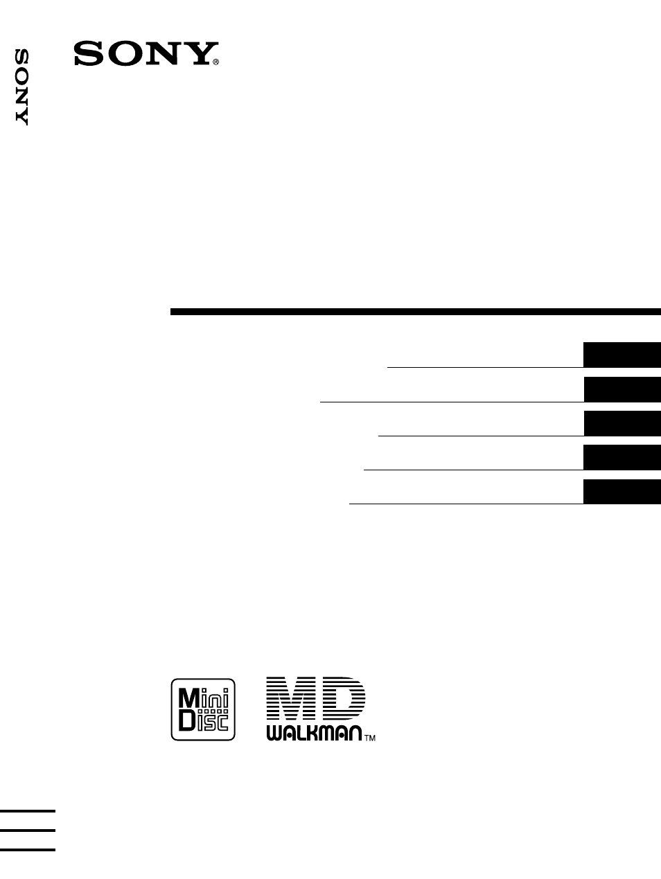 Sony MZ-R55 User Manual | 208 pages