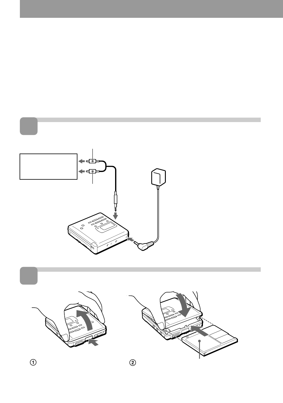 Registrazione immediata di un md, Collegamenti, Inserire un md registrabile | Sony MZ-R55 User Manual | Page 172 / 208