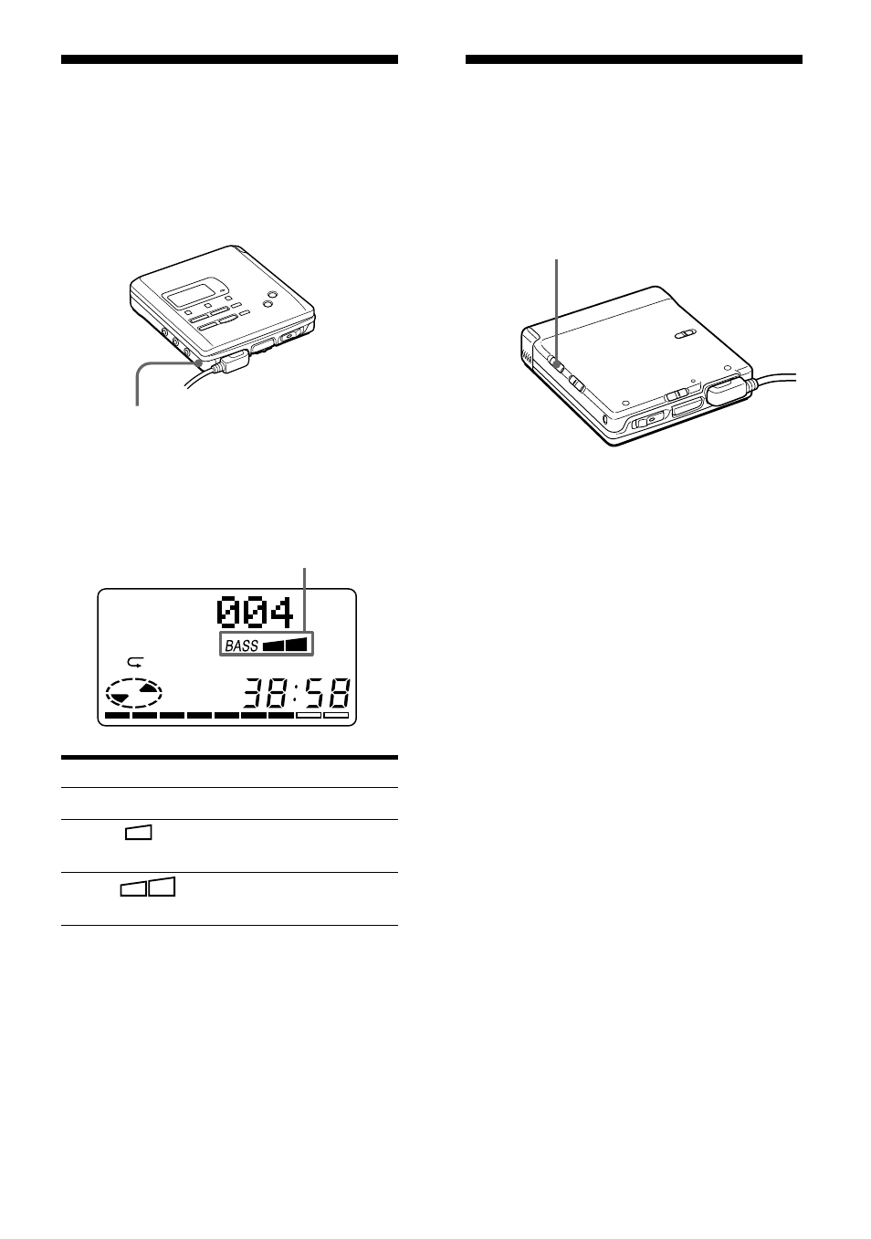 Emphasizing bass (digital mega bass), Protecting your hearing (avls) | Sony MZ-R55 User Manual | Page 18 / 208